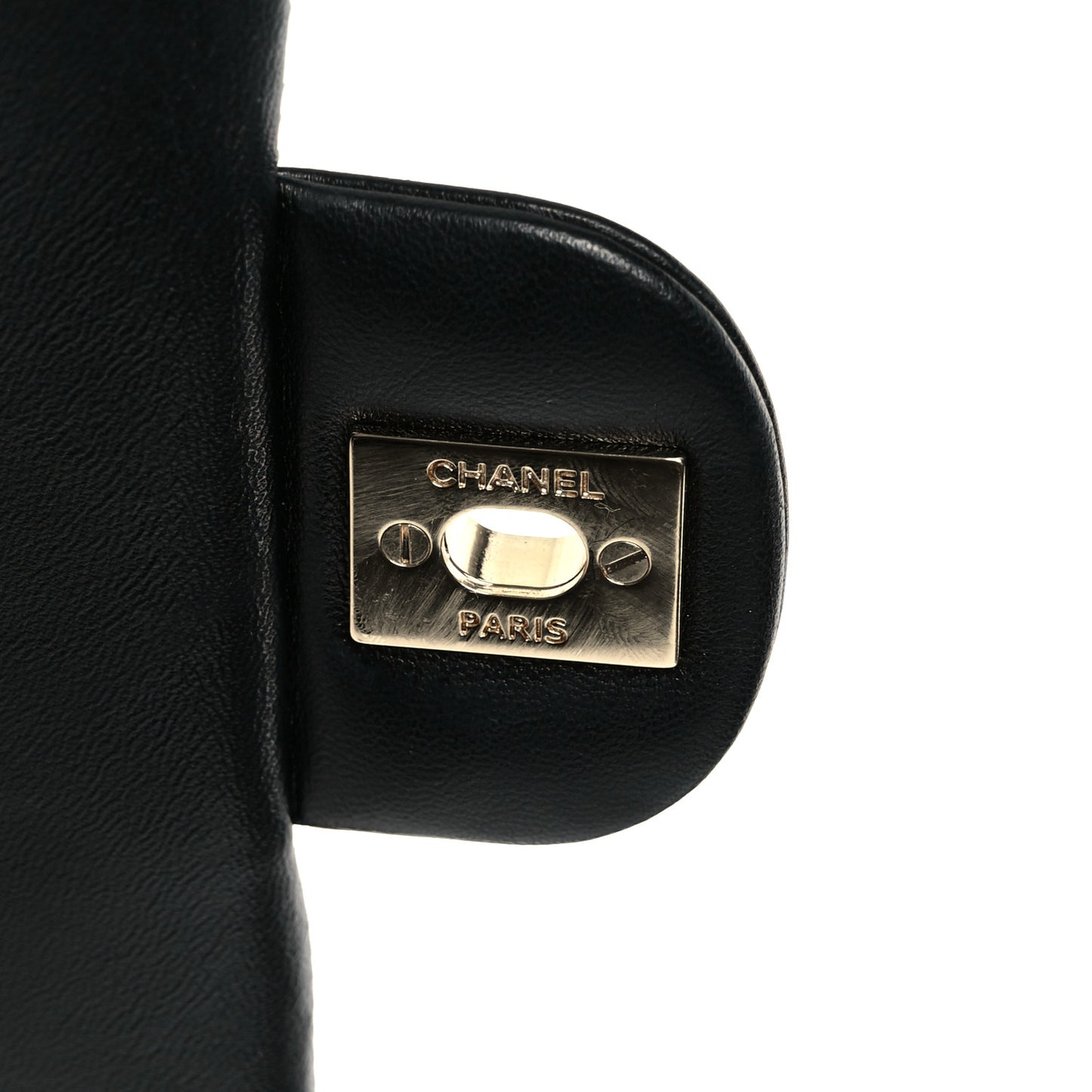 Lambskin Quilted Mini Rectangular Flap Black
