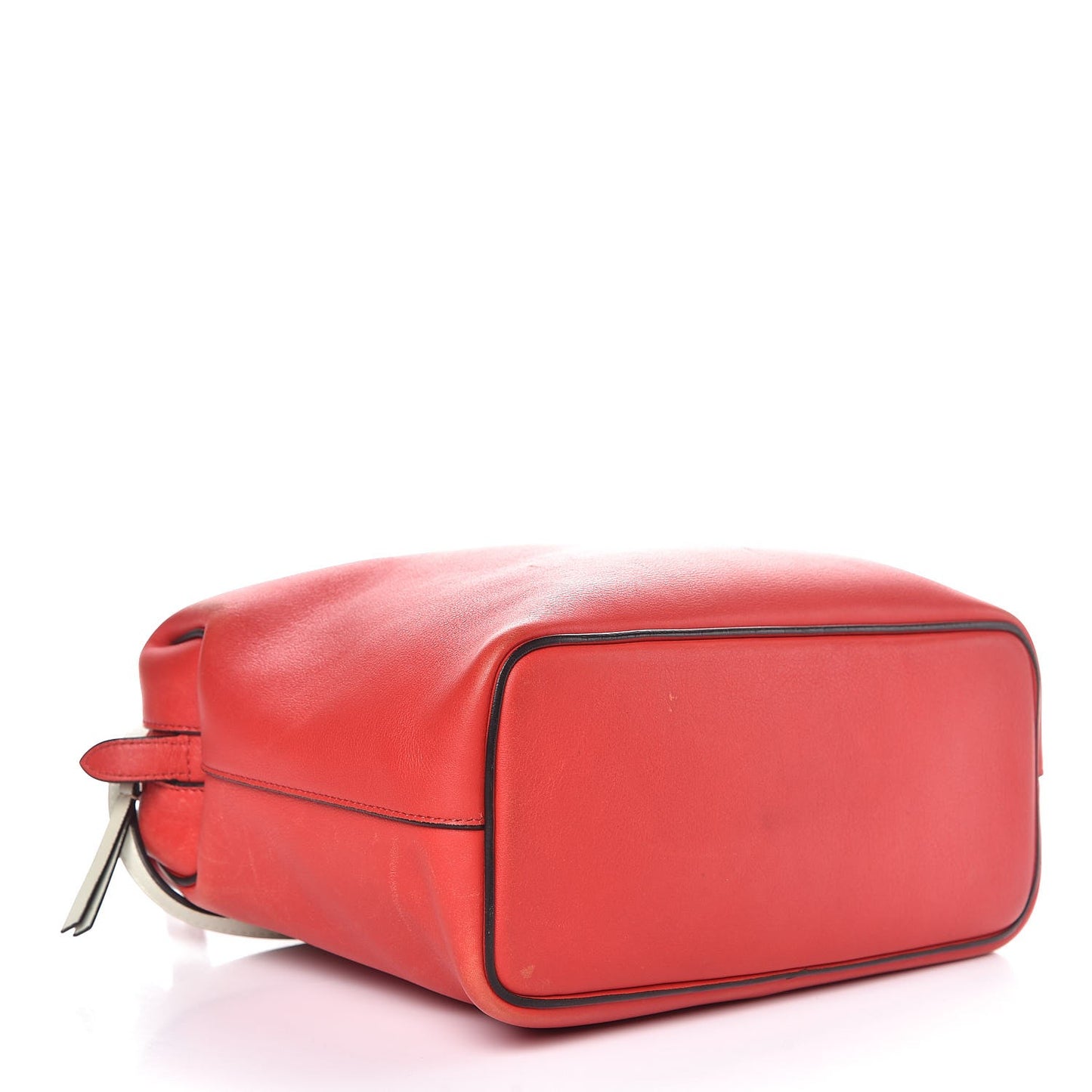 Lambskin Small Soft Cube Satchel Bright Red
