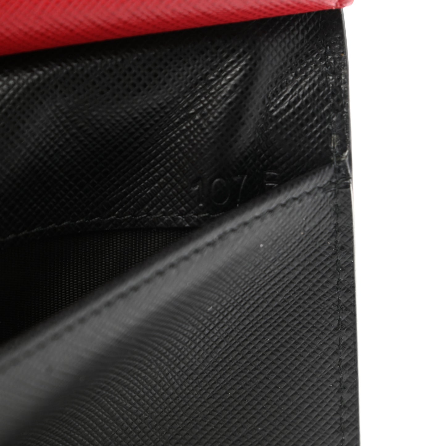 Saffiano Smalto Robot Small Wallet Black Fuocco