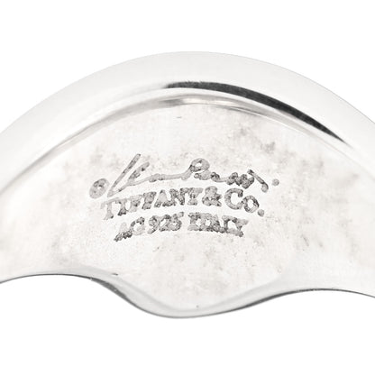 Tiffany Sterling Silver Elsa Peretti Cat Island Shell Ring 49 4.75 4 of 4
