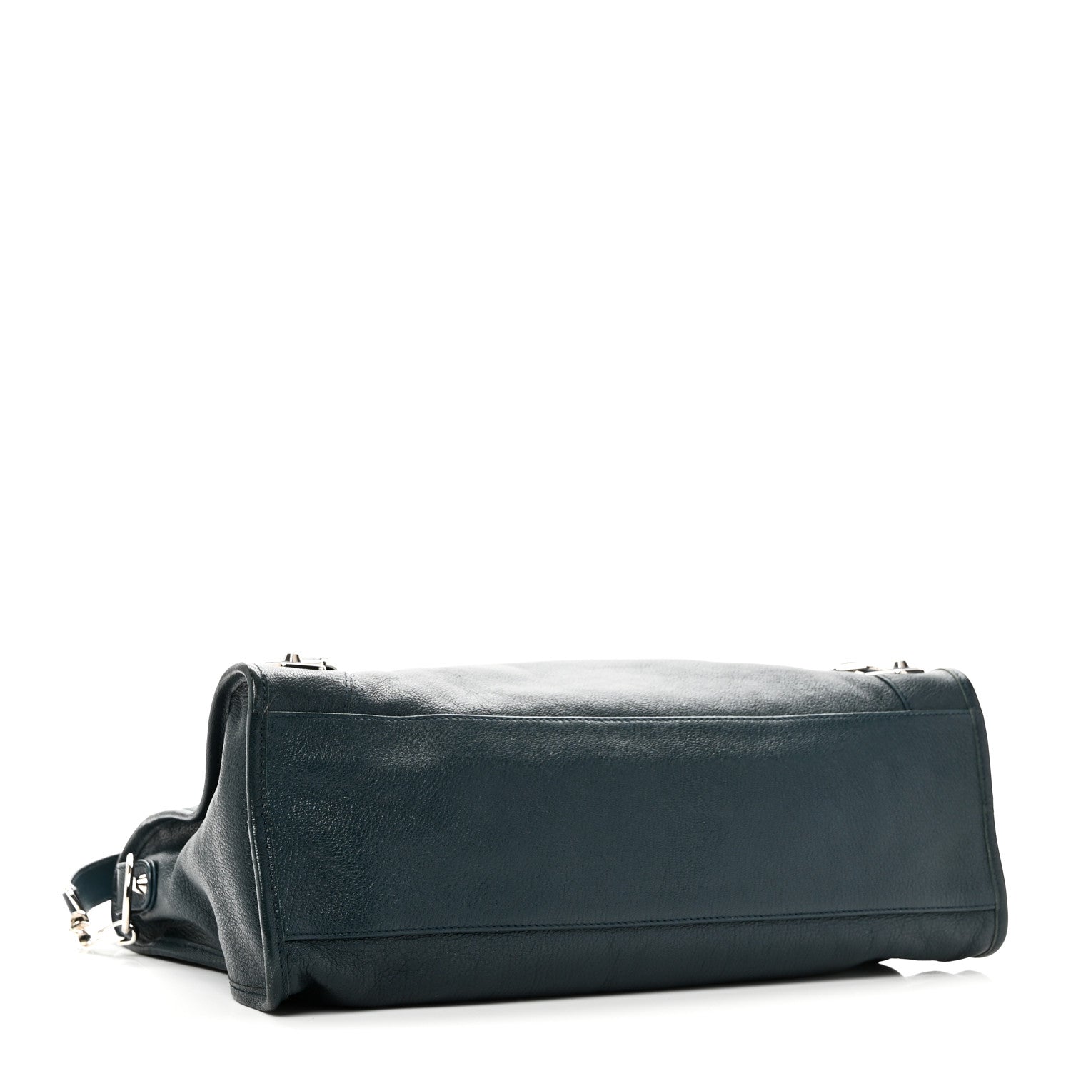 Balenciaga Chevre Silver Metallic Edge Hardware City Bleu Paon 5 of 11