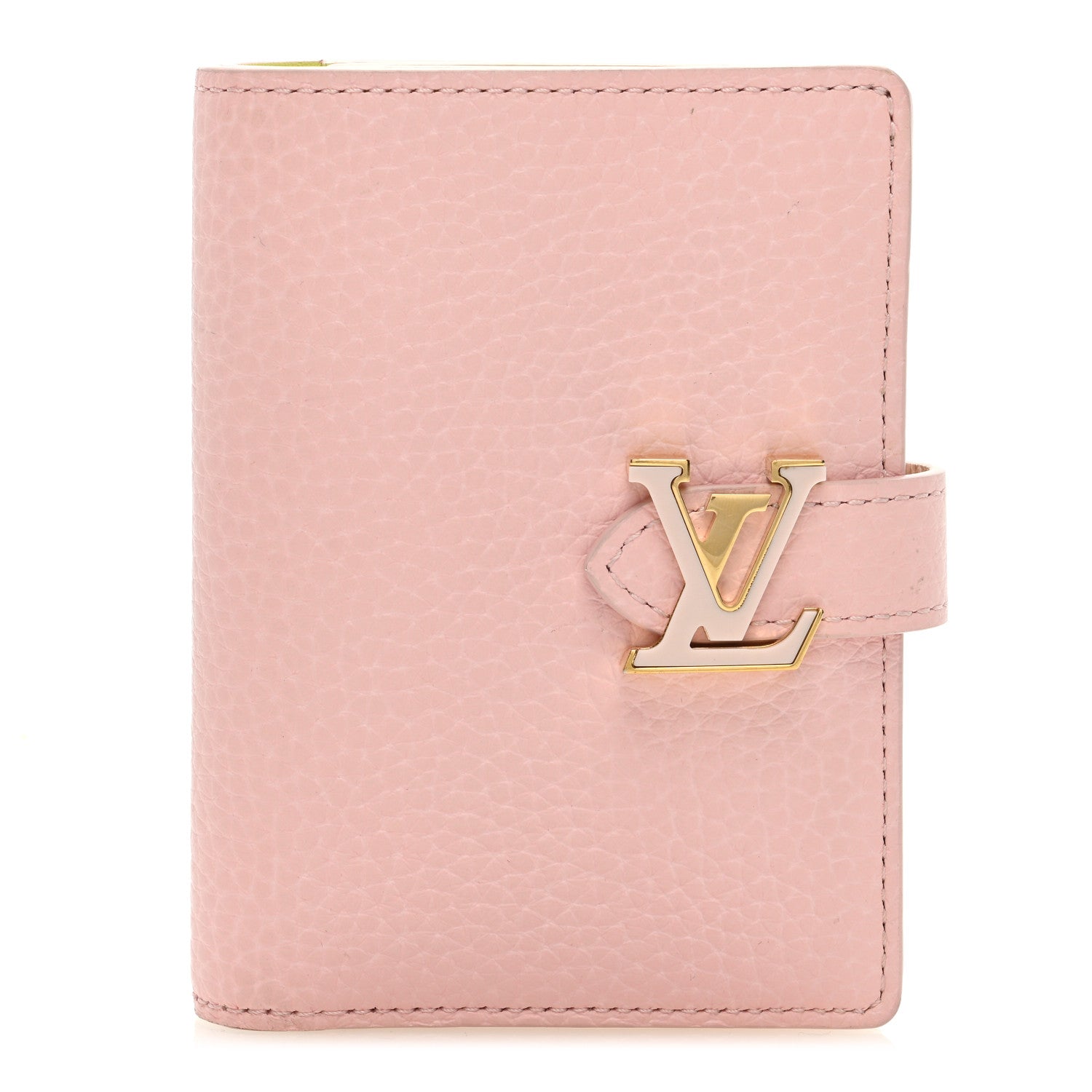Louis Vuitton Taurillon Capucines Vertical Compact Wallet Rose Jasmin 1 of 6