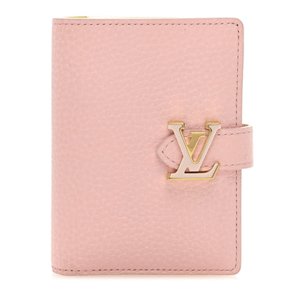 Louis Vuitton Taurillon Capucines Vertical Compact Wallet Rose Jasmin 1 of 6