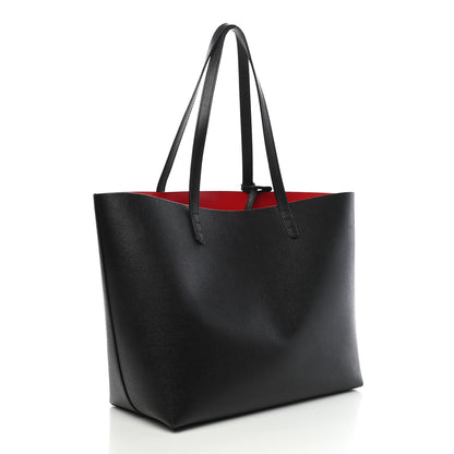 Mansur Gavriel Saffiano Large Shopping Tote Black Flamma 3 of 11