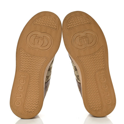 Gucci Dali Soft Calfskin GG Monogram Mens Chunky Sneakers 10 Hezelnut Beige Ebony Mystic White 5 of 8
