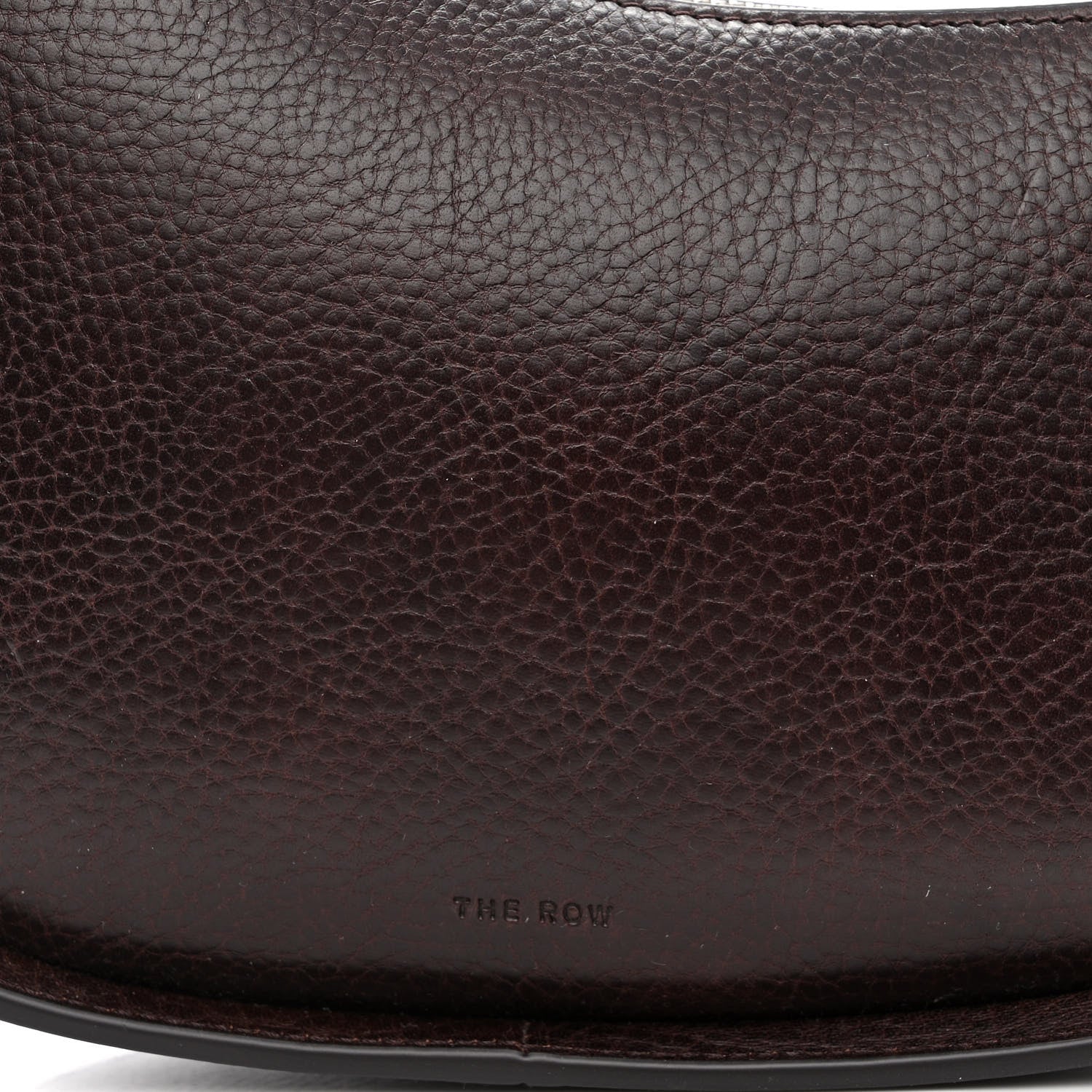 The Row Grained Calfskin Half Moon Shoulder Bag Brown 7 of 9
