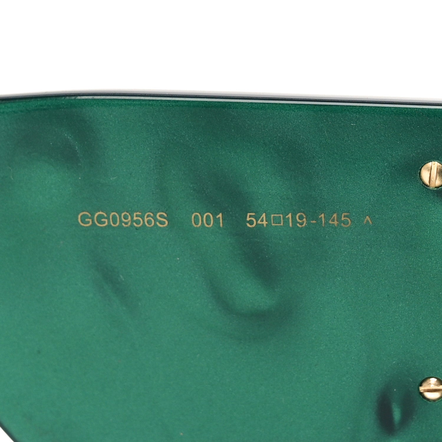 Gucci Acetate Square Frame Sunglasses GG0956S Green Black 6 of 7