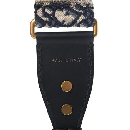 Christian Dior Oblique Studded Shoulder Strap Blue 5 of 7