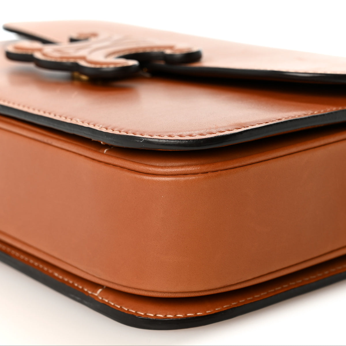 Natural Calfskin Medium Triomphe Tan