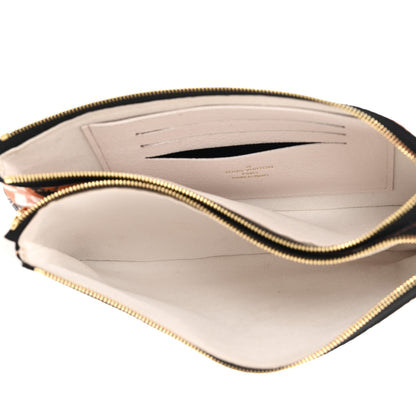 Louis Vuitton Monogram Giant Crafty Double Zip Pochette Creme Caramel 5 of 10