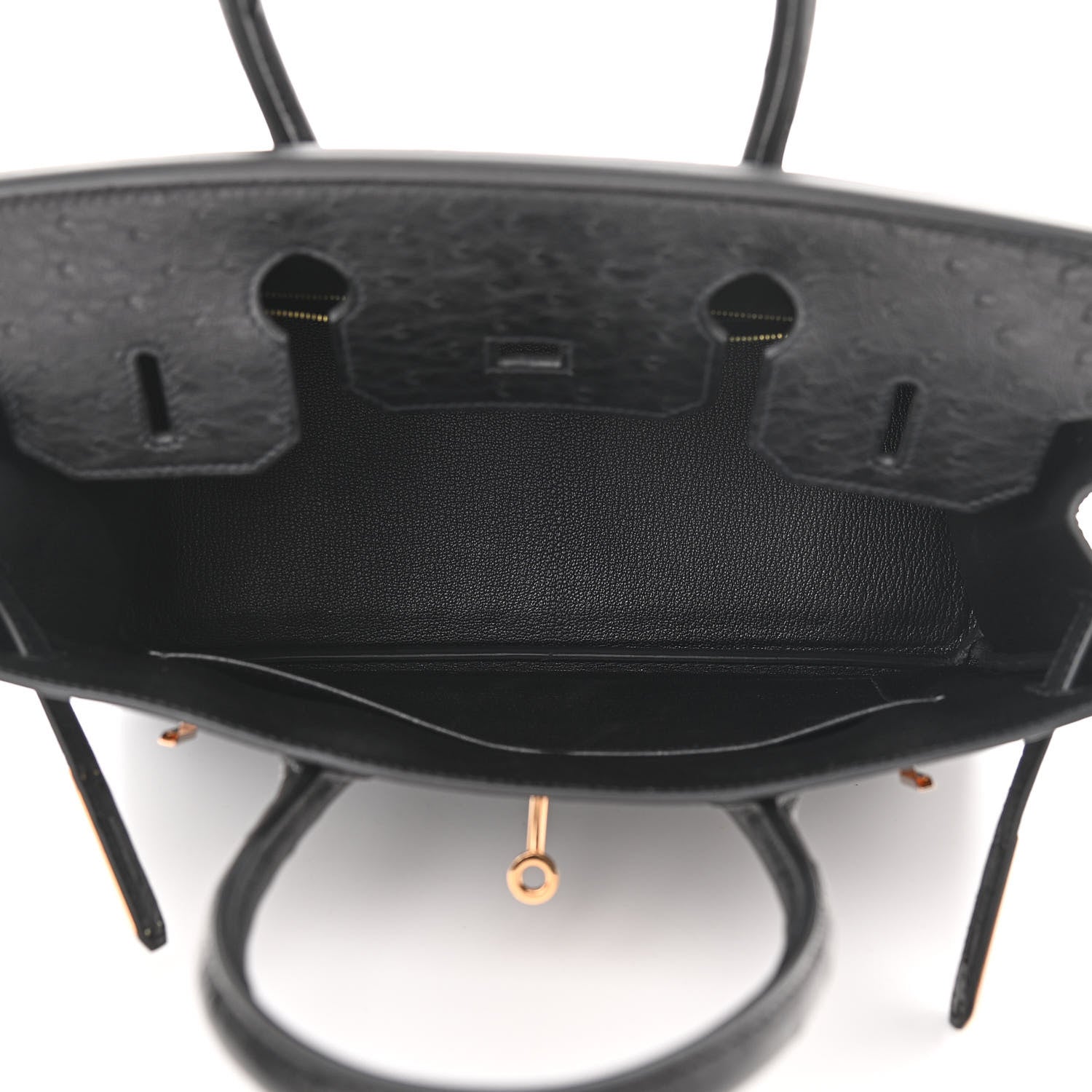 Hermes Ostrich Birkin 30 Black 4 of 10