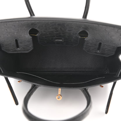 Hermes Ostrich Birkin 30 Black 4 of 10