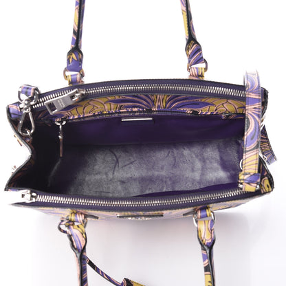 Prada Saffiano Tulip Print Small Galleria Double Zip Tote 7 of 10