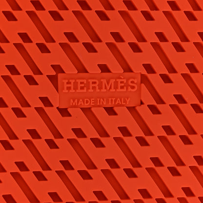 Hermes Woolskin Womens Chypre Sandals 36 Orange 7 of 8