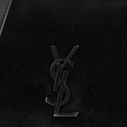 Saint Laurent Suede Small Spontini Saddle Bag Black 9 of 13