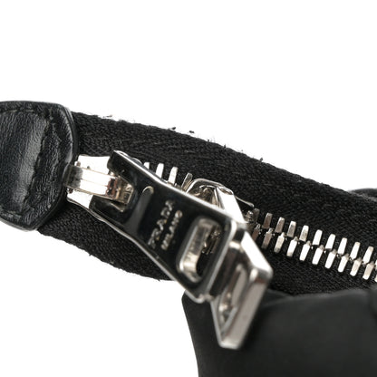 Prada Re-Nylon Nappa Triangle Quilted Padded Double Handled Zip Pocket Tote Black 11 of 11