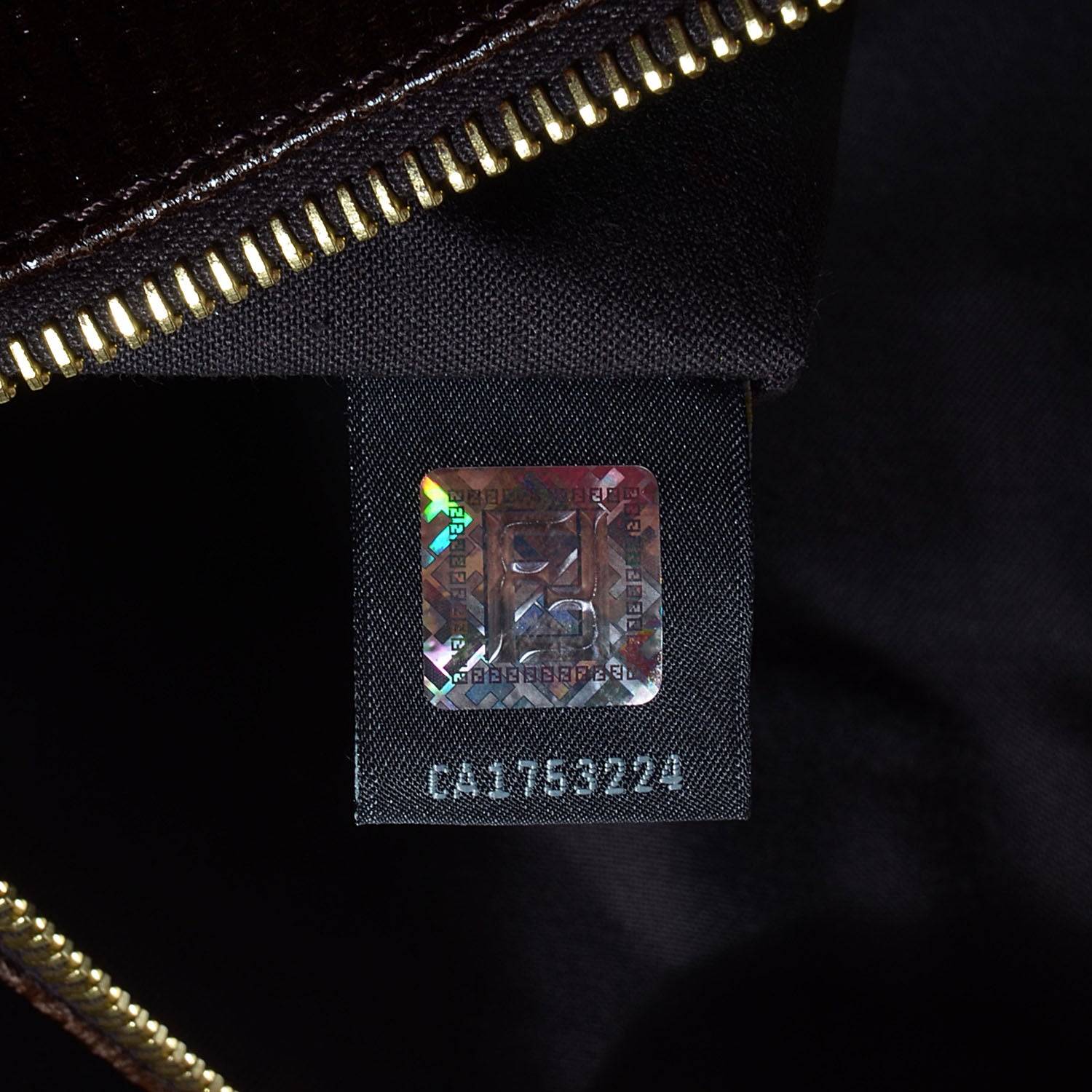 Fendi Dimpled Calfskin Classico No. 4 Tote Brown 9 of 10
