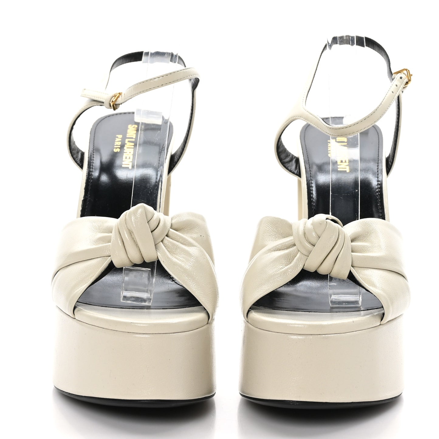 Vendome Bianca 85 Platform Sandals 40 Pearl