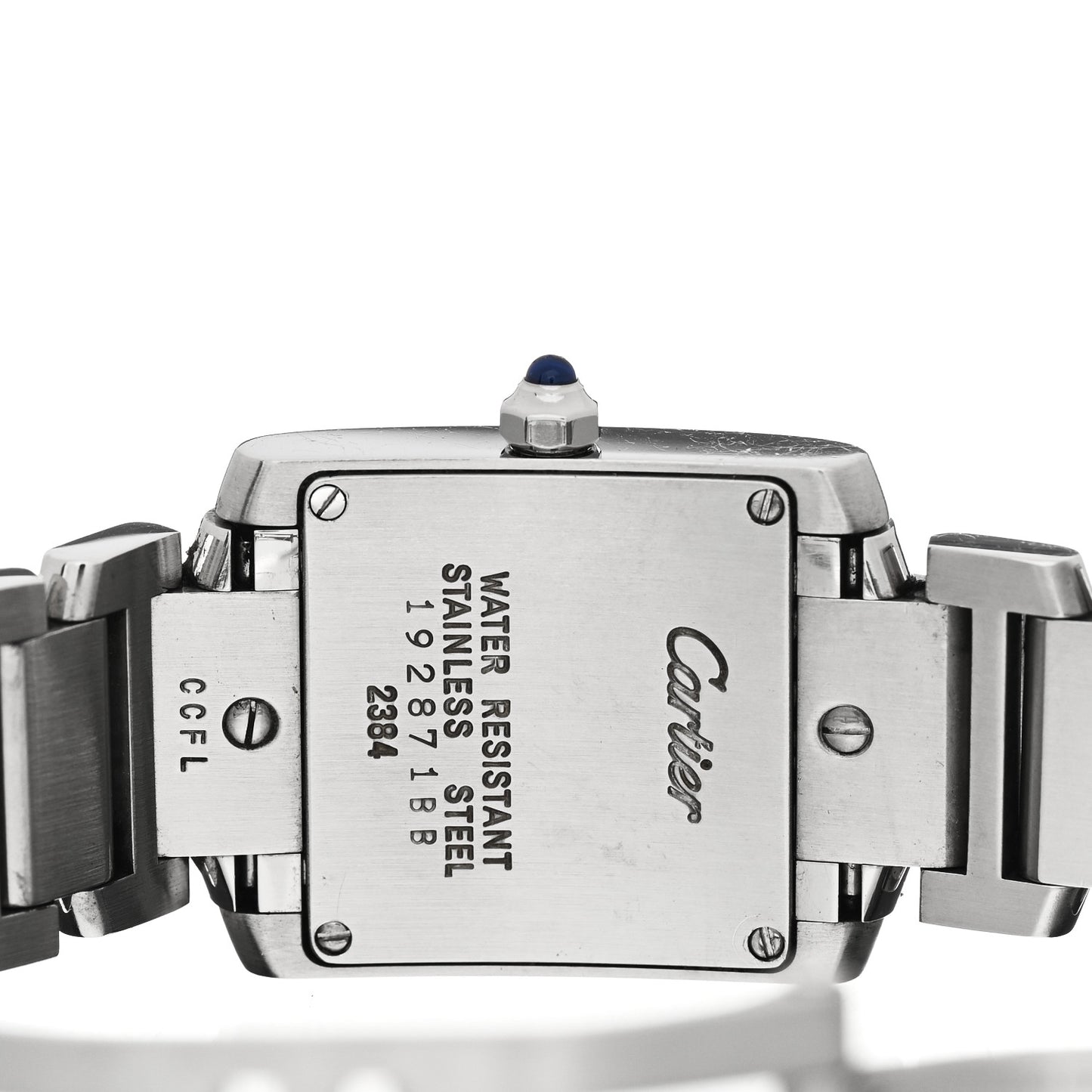 Stainless Steel 20mm Tank Francaise Quartz Watch
