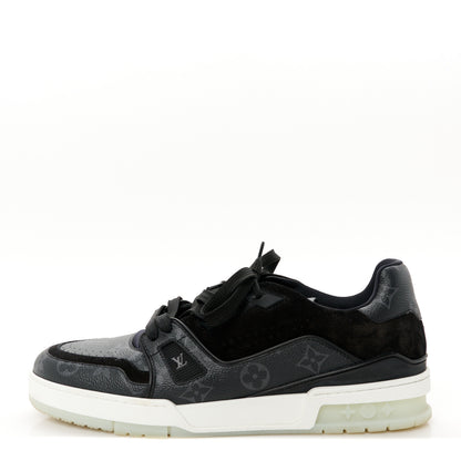 Louis Vuitton Monogram Eclipse Mens LV Trainer Sneakers 8 Black 1 of 11