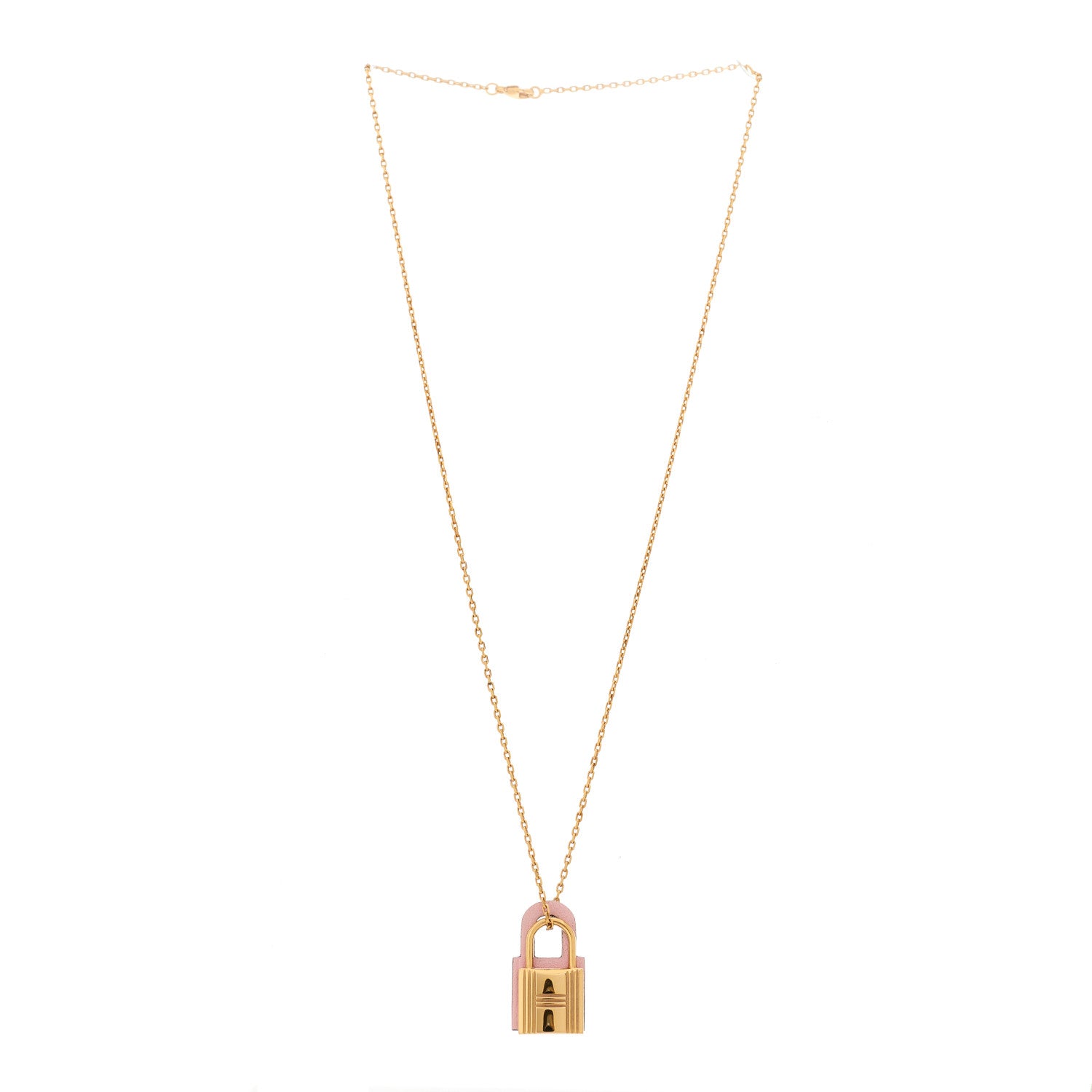 Hermes Swift Small O'Kelly Pendant Necklace Rose Sakura 3 of 6