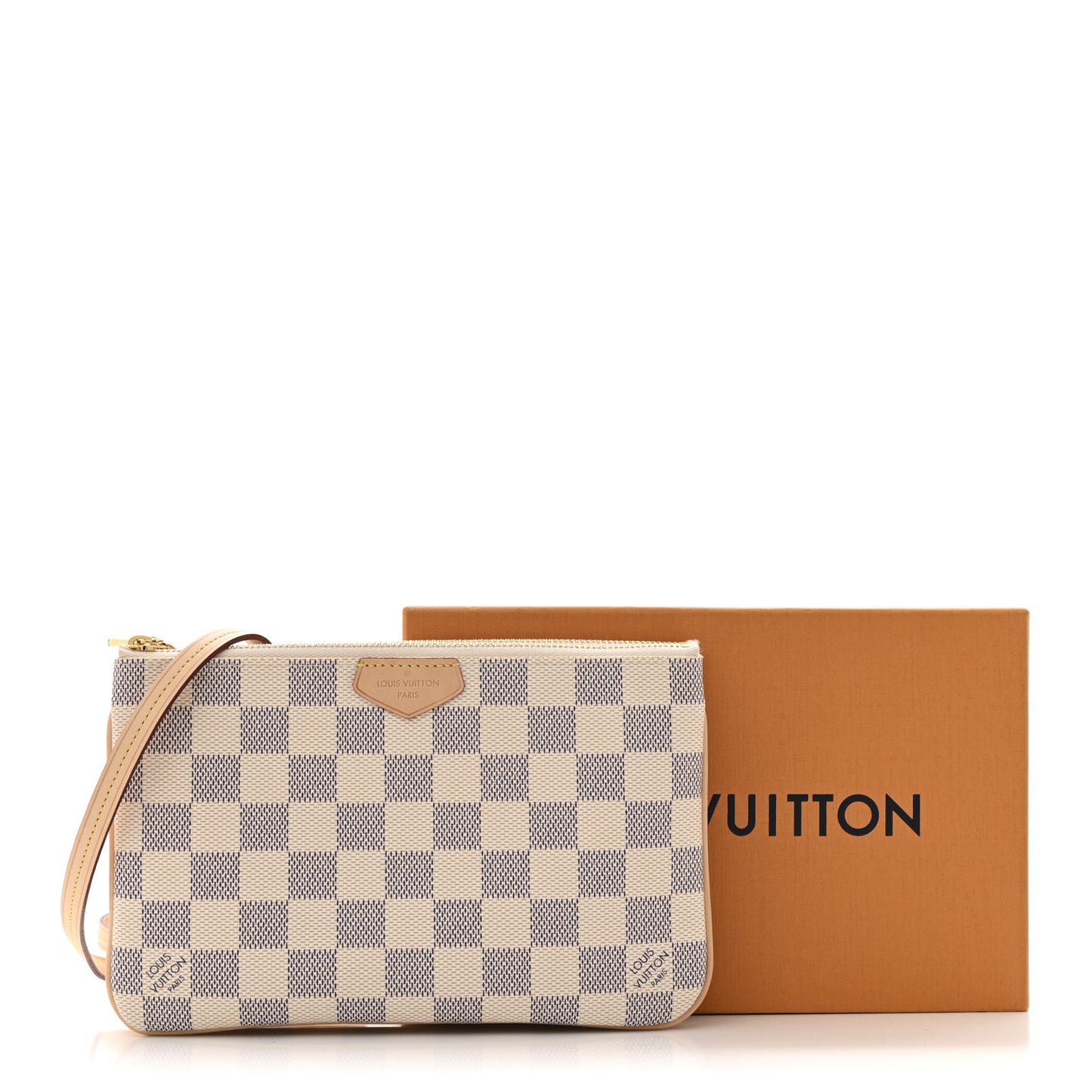 Damier Azur Double Zip Pochette