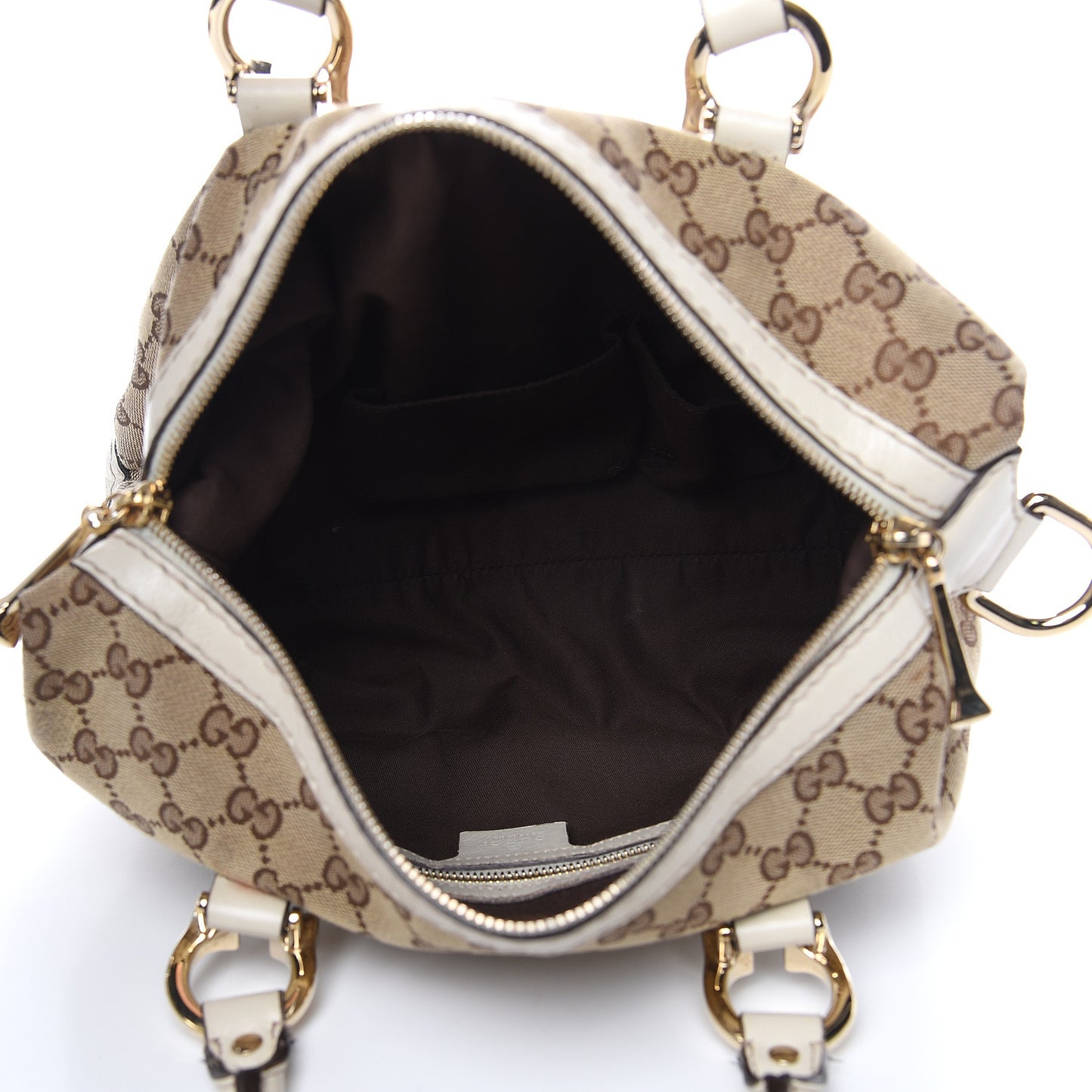 Monogram Equestrian Horseshoe Bowler White