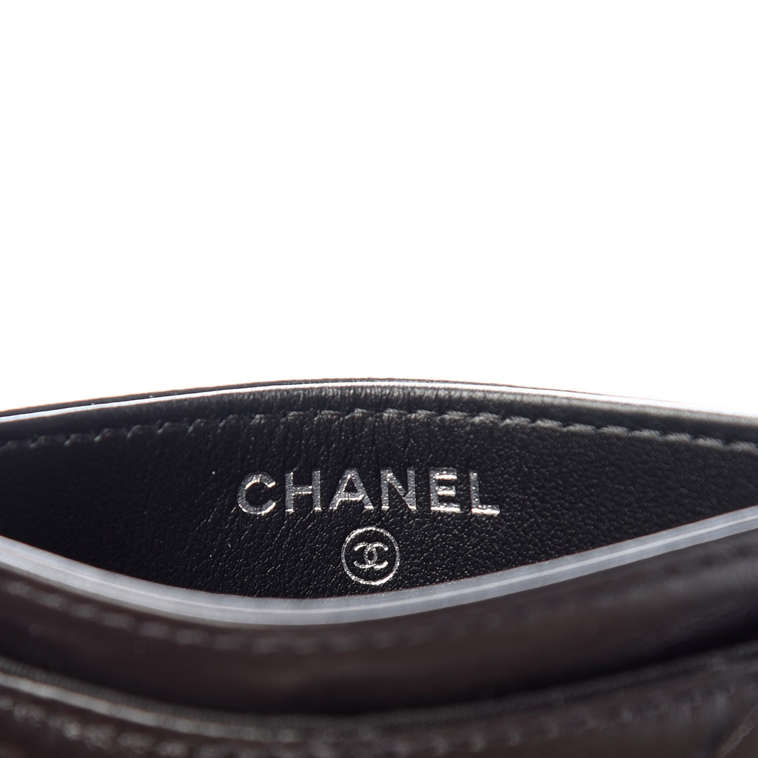 Chanel Aged Calfskin Quilted Gabrielle Card Holder Wallet So Black 6 of 9