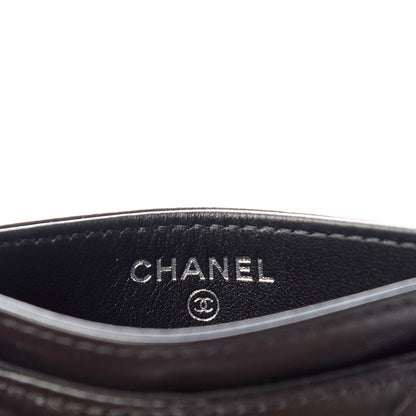 Chanel Aged Calfskin Quilted Gabrielle Card Holder Wallet So Black 6 of 9