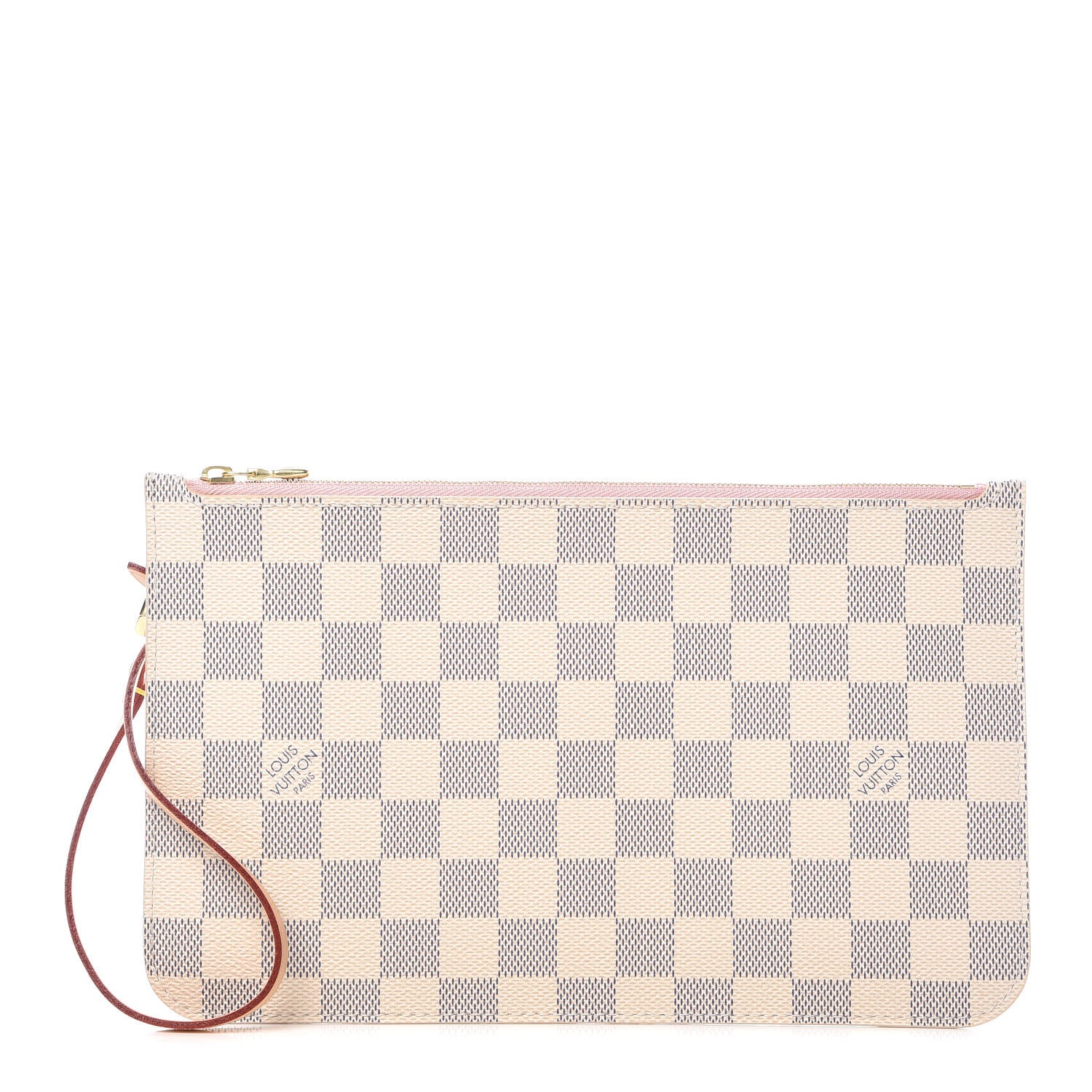 Louis Vuitton Damier Azur Neverfull MM GM Pochette Rose Ballerine 1 of 7