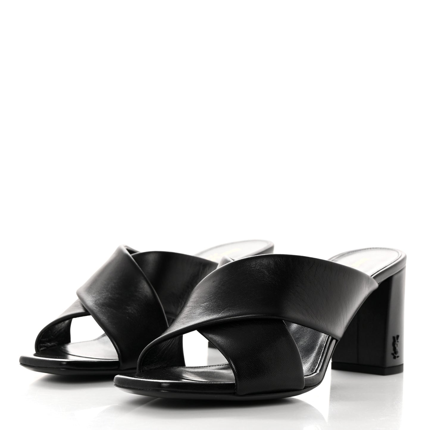 Calfskin LouLou 70 Mules 40 Black