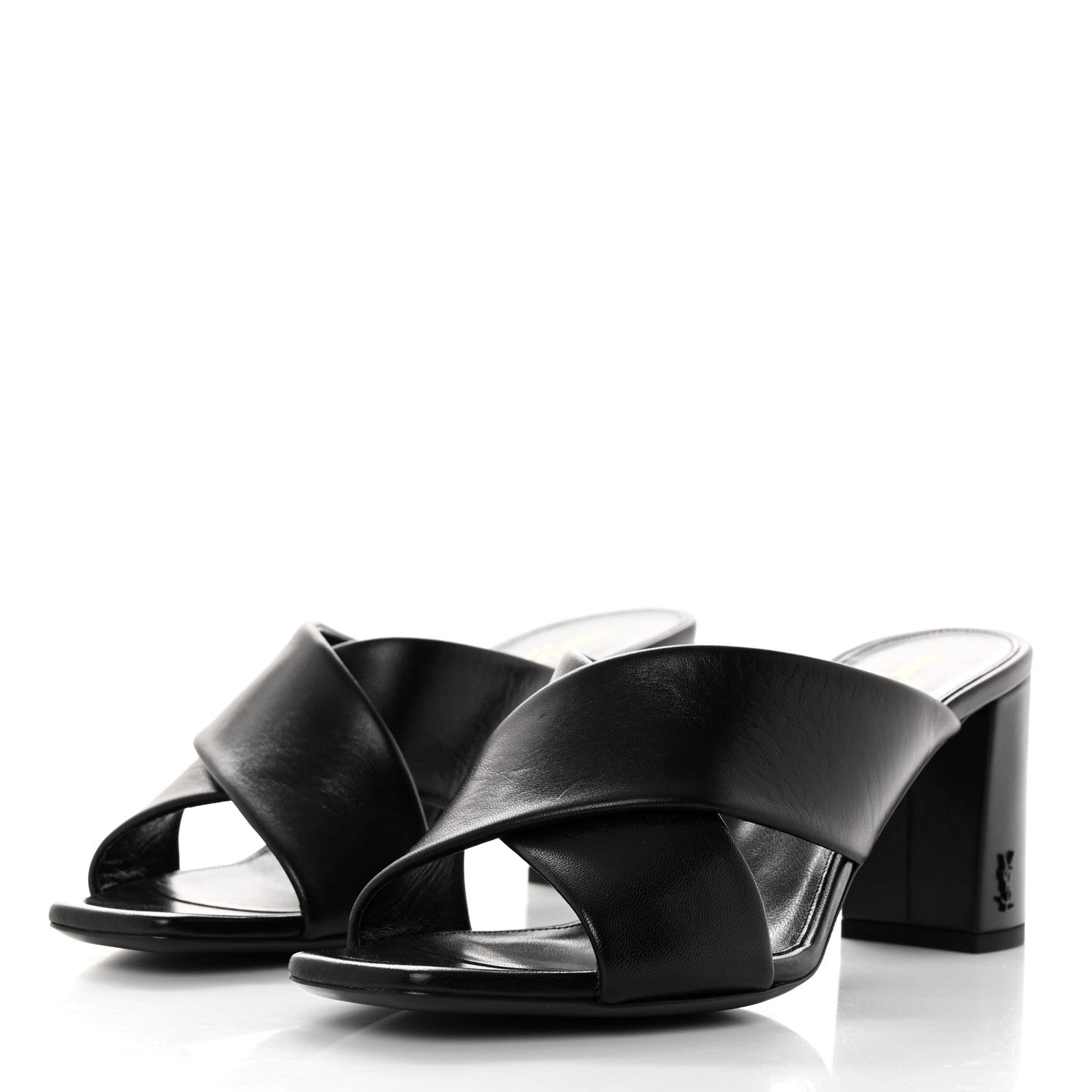 Saint Laurent Calfskin LouLou 70 Mules 40 Black 3 of 9