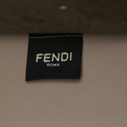 Fendi Vitello King Ceylon Plexiglass Woven Logo Debossed Medium Fendi Sunshine Shopper Tote Tortora 7 of 14