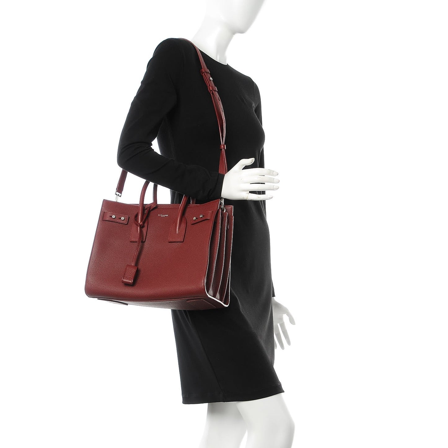 Grained Calfskin Small Supple Sac De Jour Palissandre