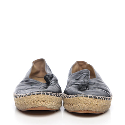 Chanel Lambskin CC Espadrilles 38 Black 2 of 11