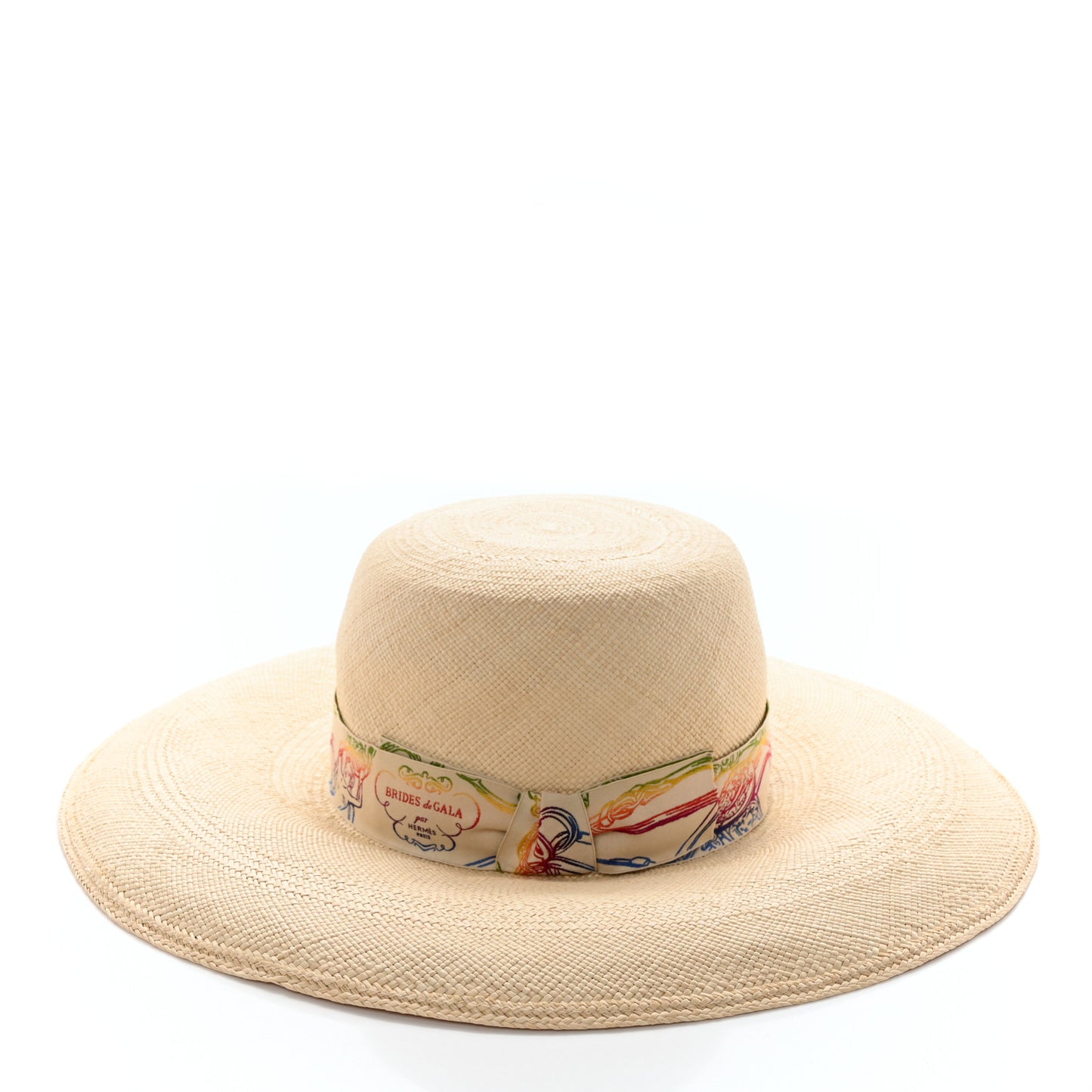 Straw Panama Brisa Brides De Gala Hat 57 Naturel Multicolore