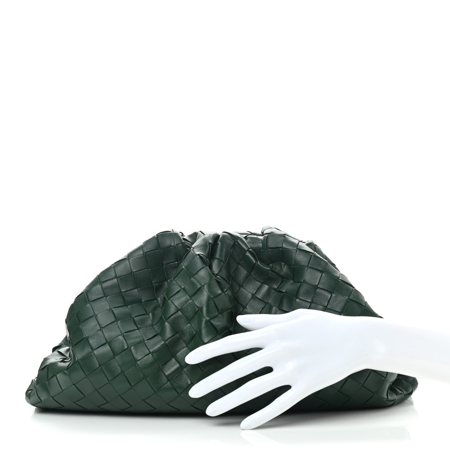 Nappa Maxi Intrecciato The Pouch Oversized Clutch Raintree