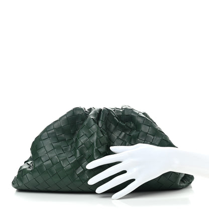 Bottega Veneta Nappa Maxi Intrecciato The Pouch Oversized Clutch Raintree 2 of 8