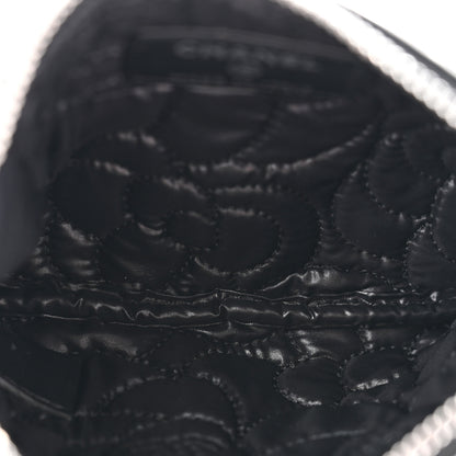 Chanel Goatskin Camellia Embossed Cosmetic Pouch Black 5 of 8