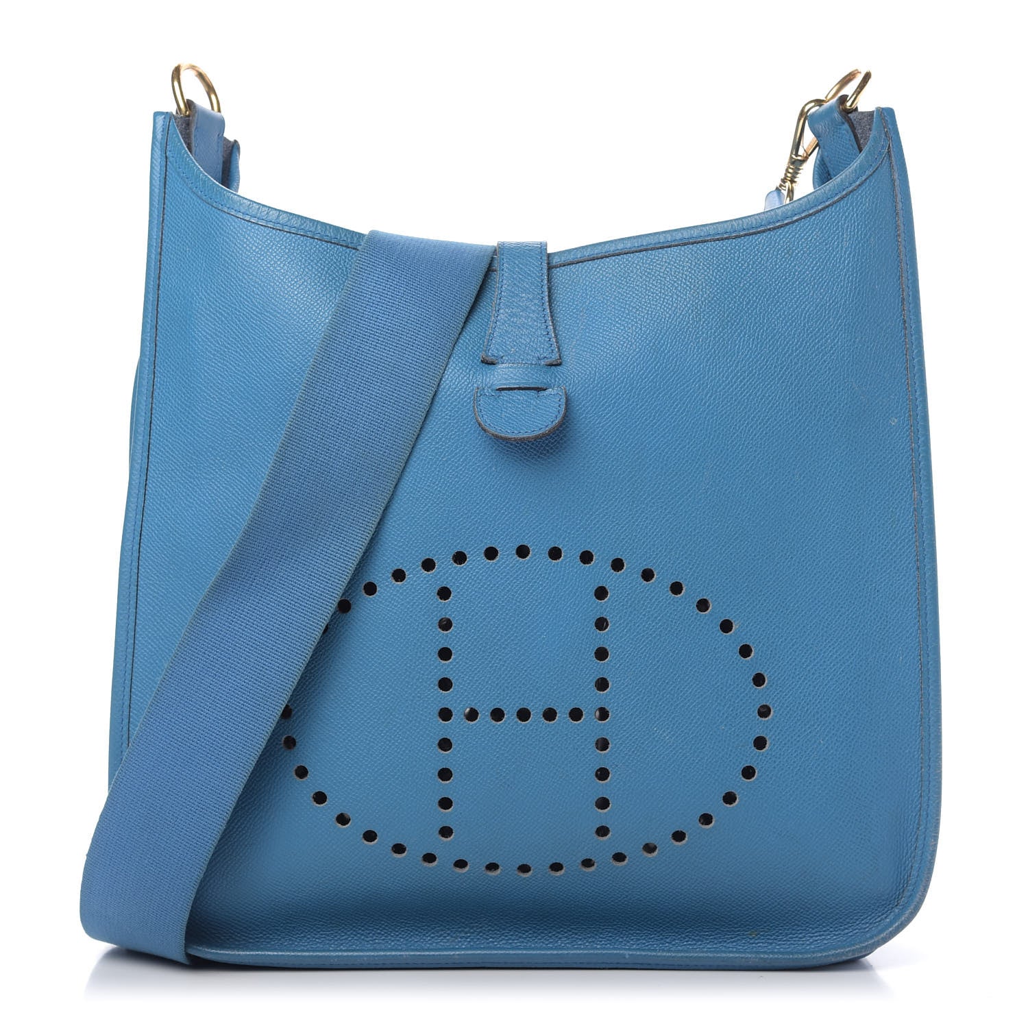 Hermes Courchevel Evelyne GM Bleu France 1 of 8