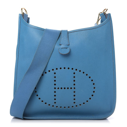 Hermes Courchevel Evelyne GM Bleu France 1 of 8