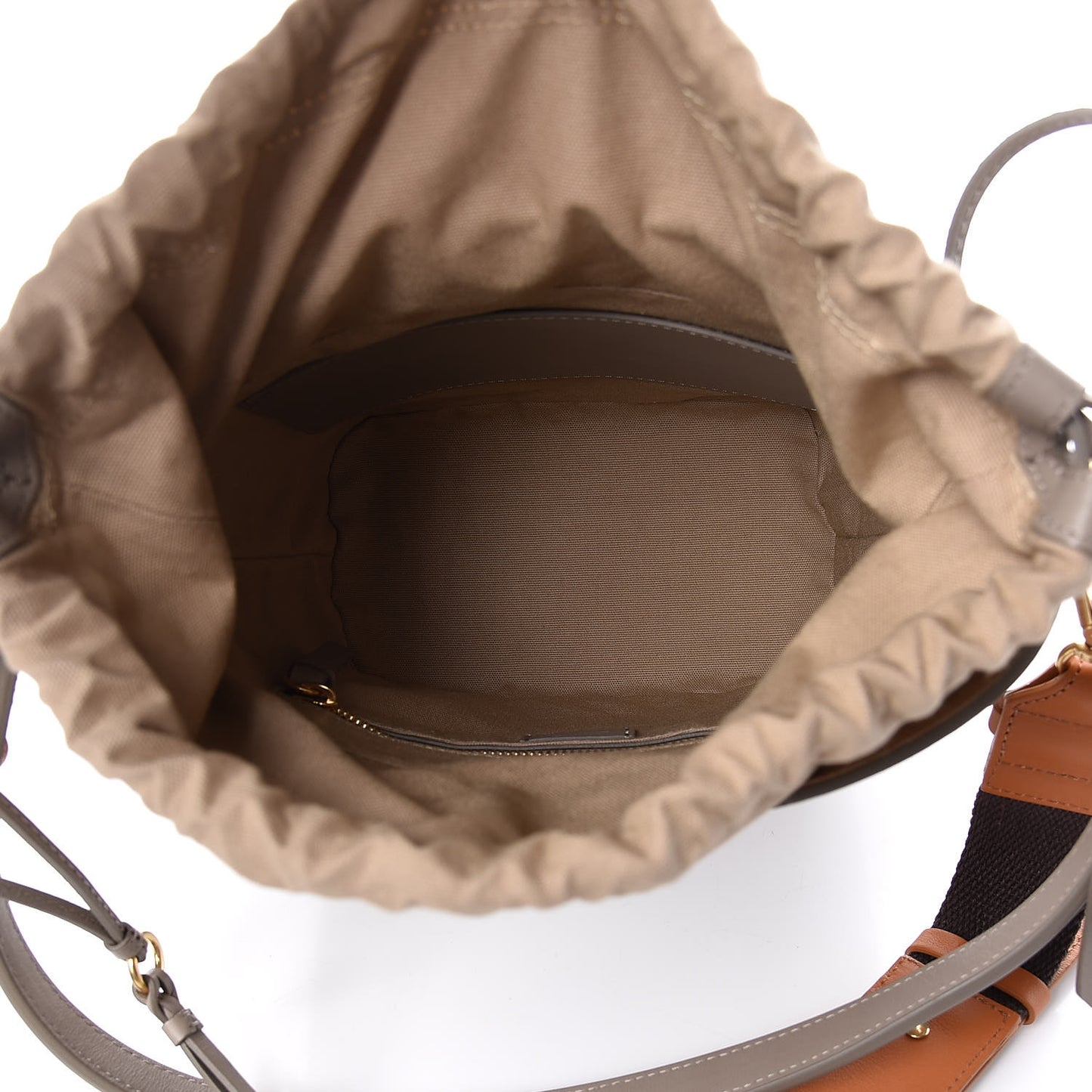 Smooth Calfskin Small Roy Bucket Bag Motty Grey