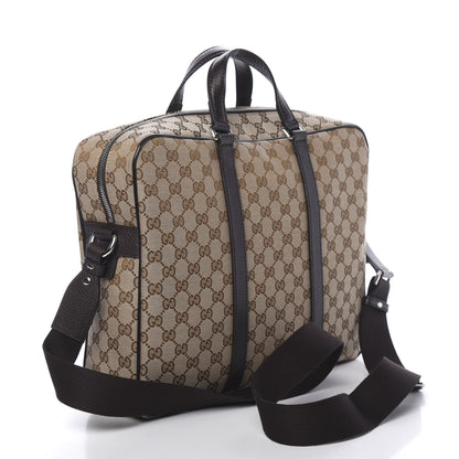 Gucci Monogram Briefcase Dark Brown 3 of 10