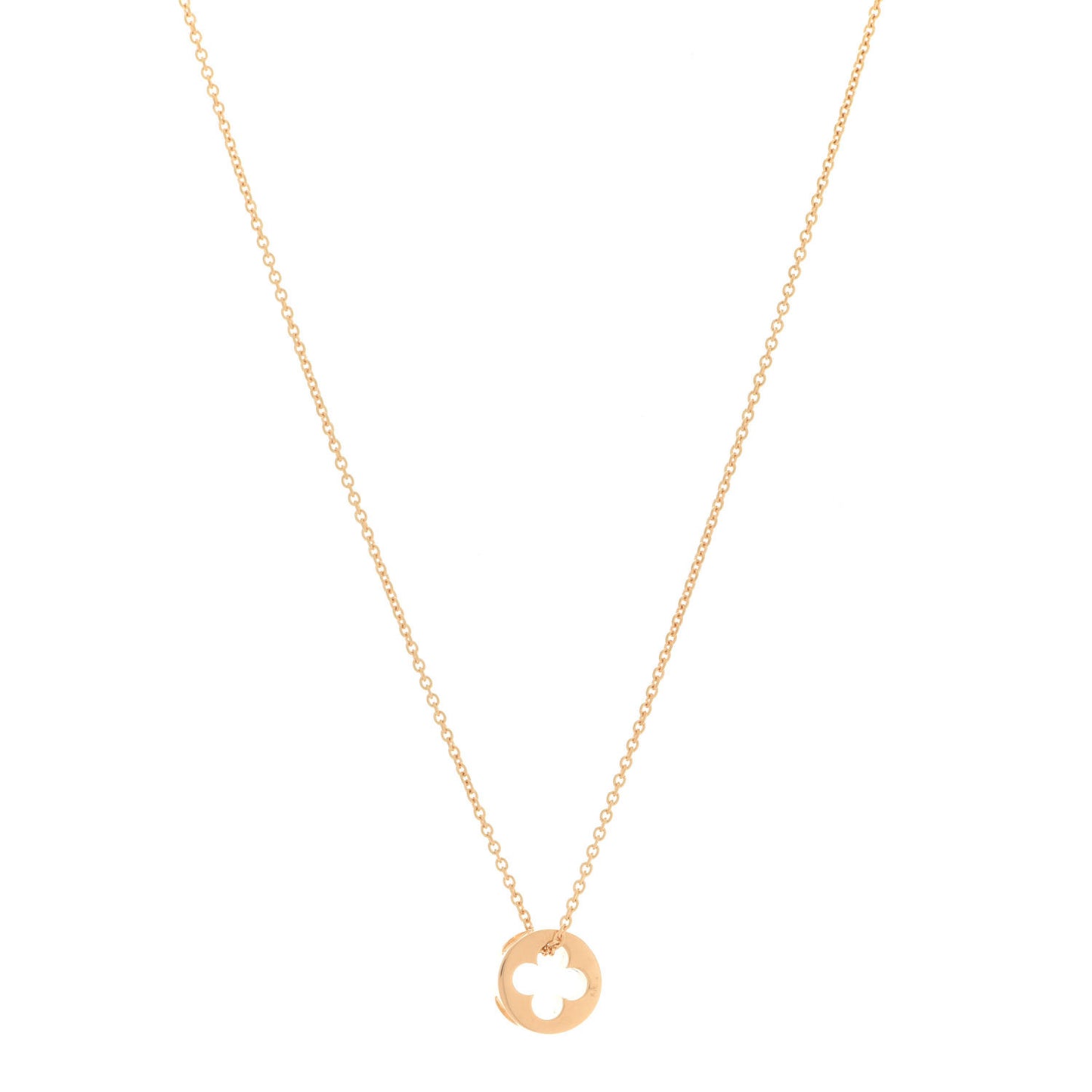 18K Yellow Gold Empreinte Pendant Necklace