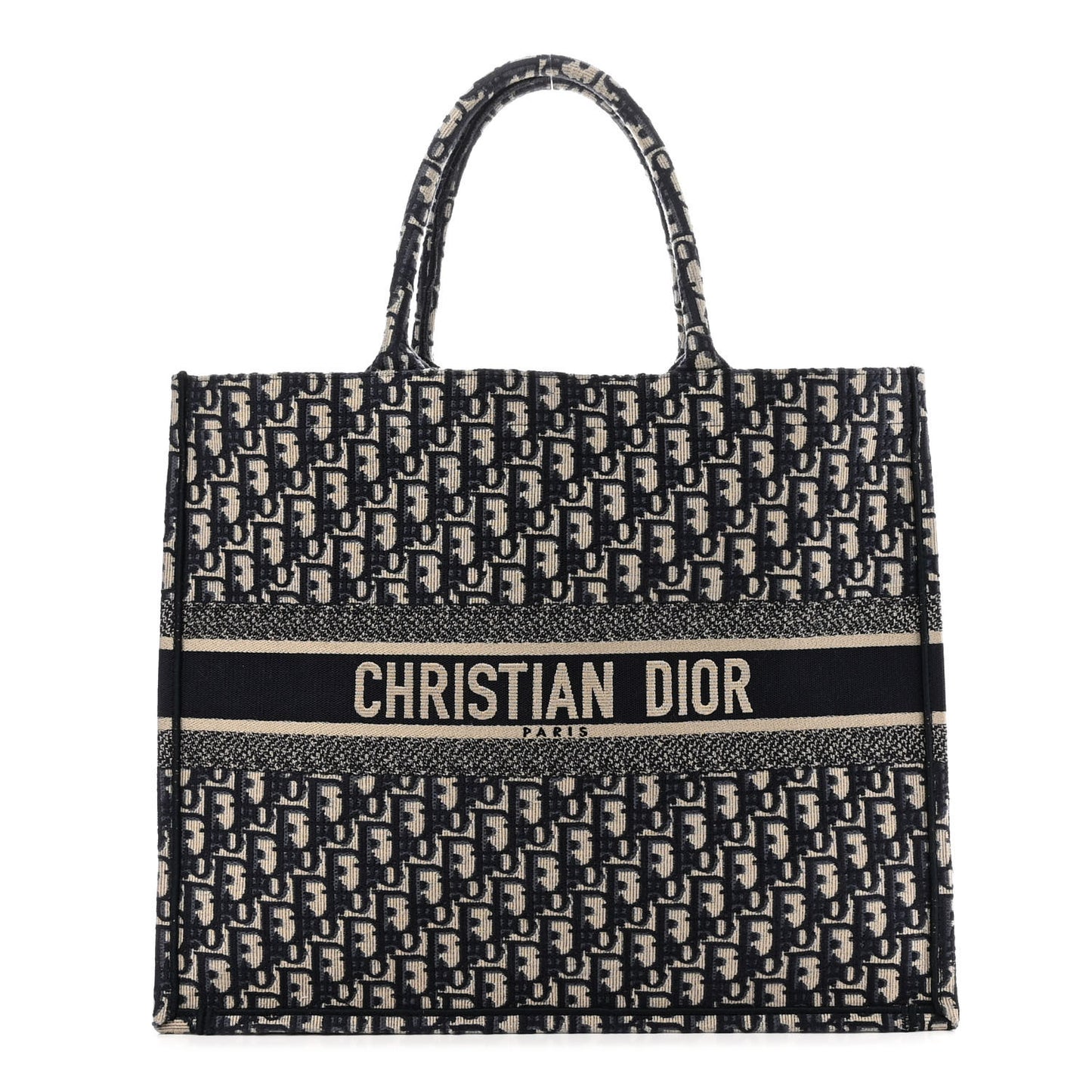 Oblique Large Book Tote Blue Multicolor