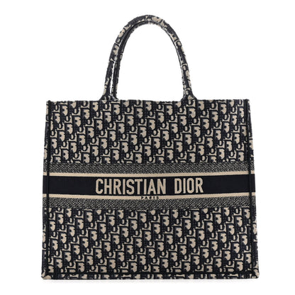 Christian Dior Oblique Large Book Tote Blue Multicolor 1 of 12