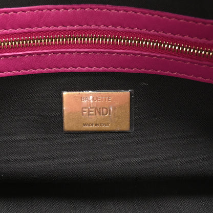 Fendi Nappa FF 1974 Embossed Baguette Ciclamino Pilar 5 of 9