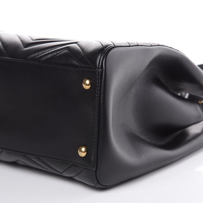 Gucci Calfskin Matelasse Medium GG Marmont Tote Black 9 of 9