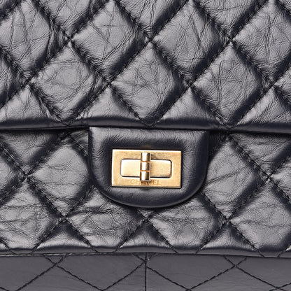 Chanel Aged Calfskin Quilted 2.55 Reissue 226 Flap Navy Blue 10 of 10