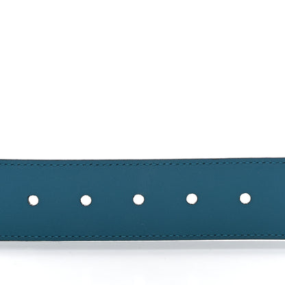 Gucci Soft Microguccissima Margaux Calfskin Belt 80 32 Deep Cobalt 3 of 6